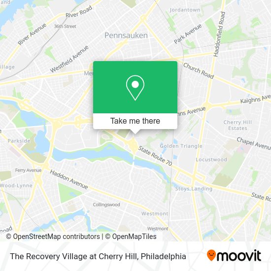 Mapa de The Recovery Village at Cherry Hill