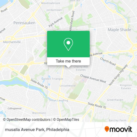 musalla Avenue Park map