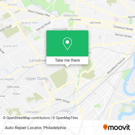 Mapa de Auto Repair Locator