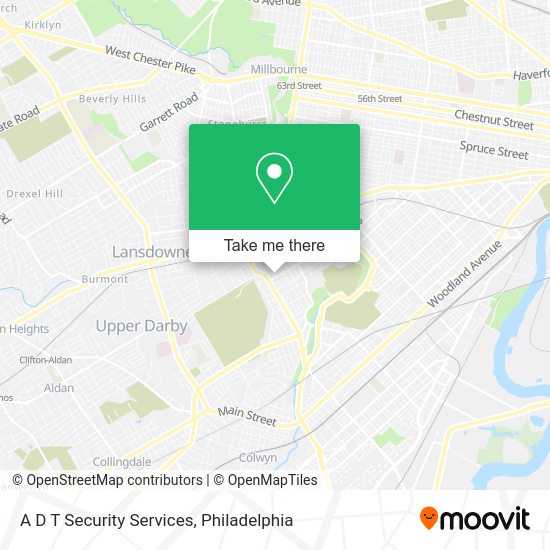 A D T Security Services map