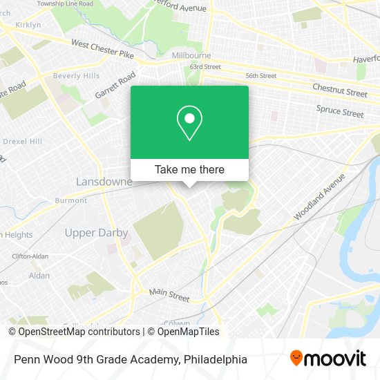 Penn Wood 9th Grade Academy map