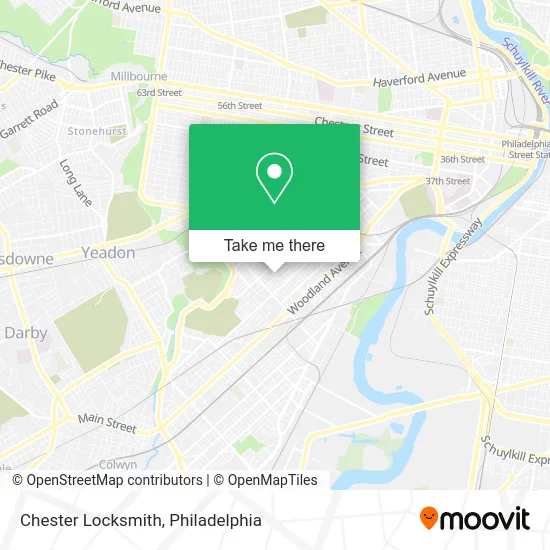 Chester Locksmith map