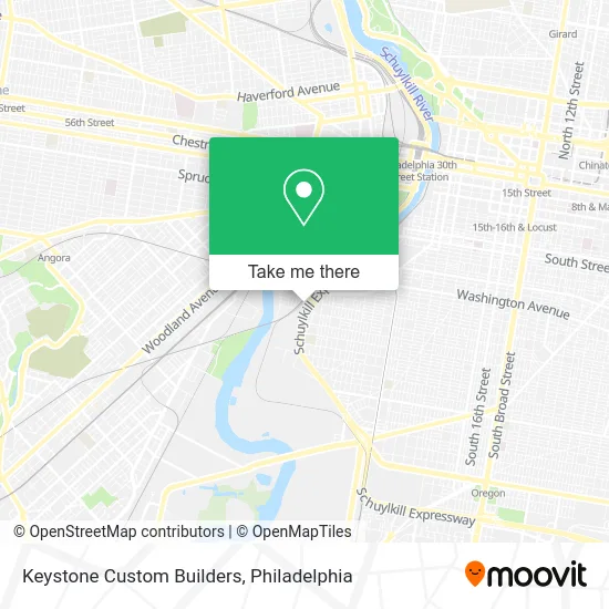 Keystone Custom Builders map