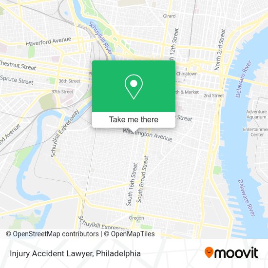 Injury Accident Lawyer map
