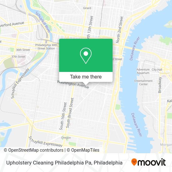 Upholstery Cleaning Philadelphia Pa map