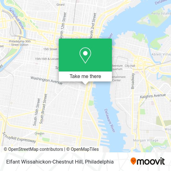Elfant Wissahickon-Chestnut Hill map