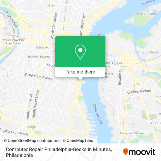 Mapa de Computer Repair Philadelphia-Geeks in Minutes