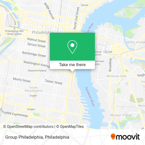 Group Philadelphia map