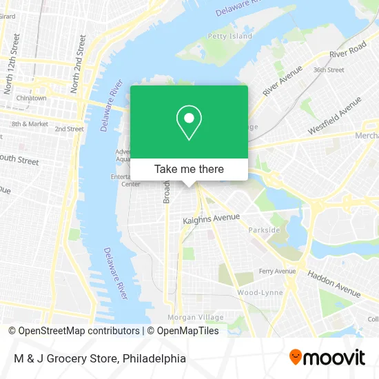 M & J Grocery Store map