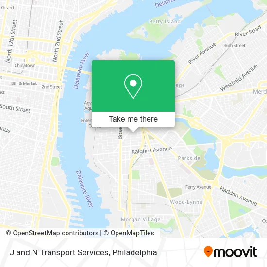 J and N Transport Services map