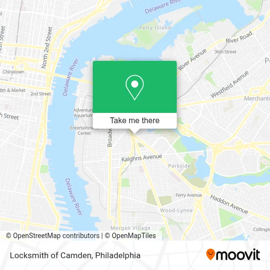 Locksmith of Camden map