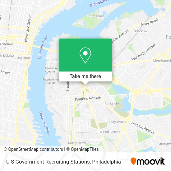 U S Government Recruiting Stations map