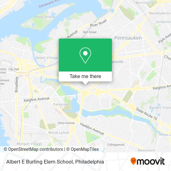 Mapa de Albert E Burling Elem School