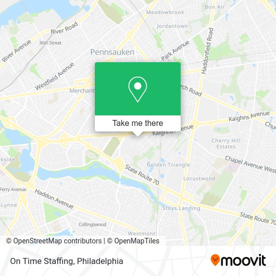 Mapa de On Time Staffing
