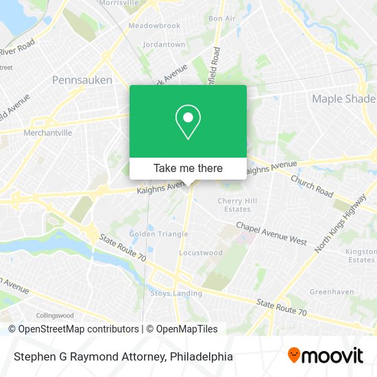 Stephen G Raymond Attorney map