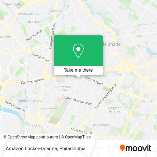Mapa de Amazon Locker-Deanna