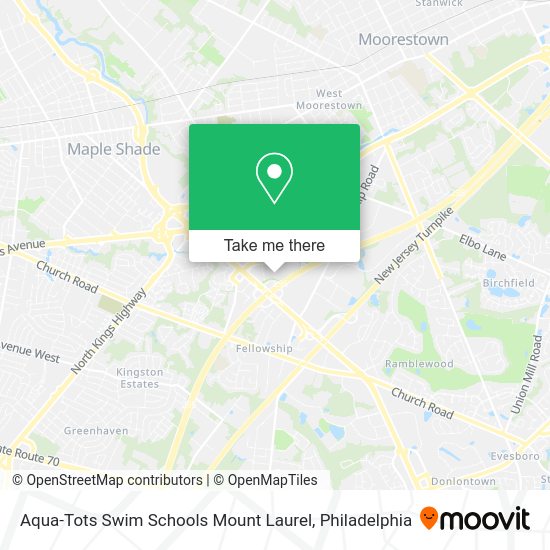 Aqua-Tots Swim Schools Mount Laurel map