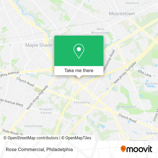 Rose Commercial map