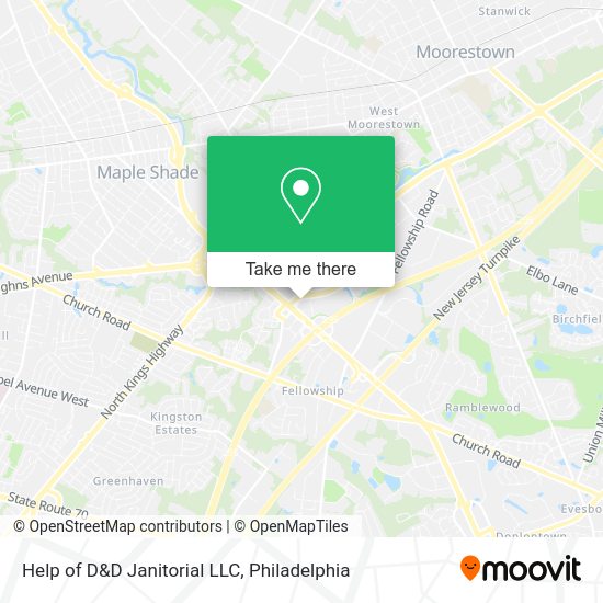 Help of D&D Janitorial LLC map