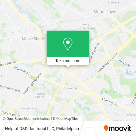 Help of D&D Janitorial LLC map
