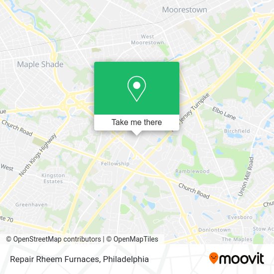 Repair Rheem Furnaces map