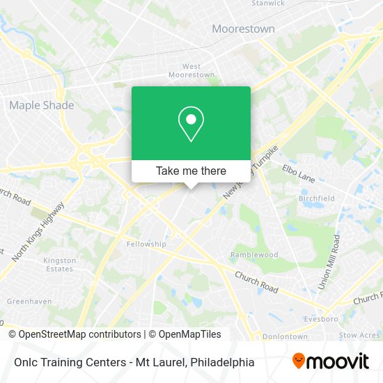 Onlc Training Centers - Mt Laurel map