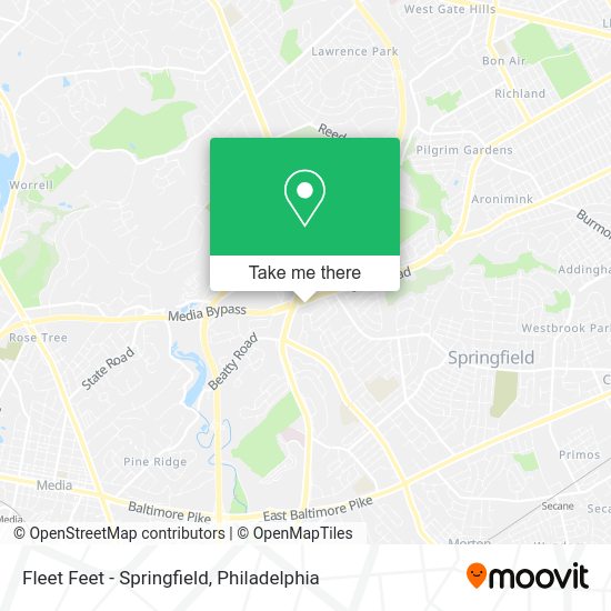 Fleet Feet - Springfield map