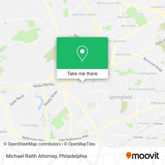 Michael Raith Attorney map