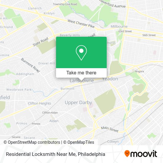 Mapa de Residential Locksmith Near Me