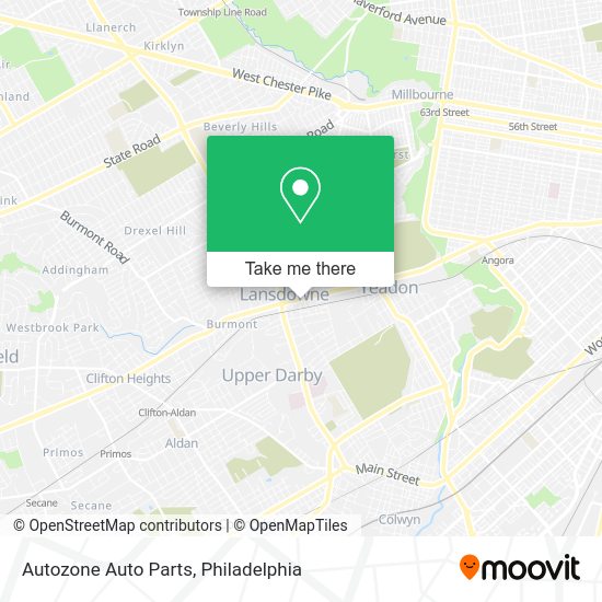 Mapa de Autozone Auto Parts