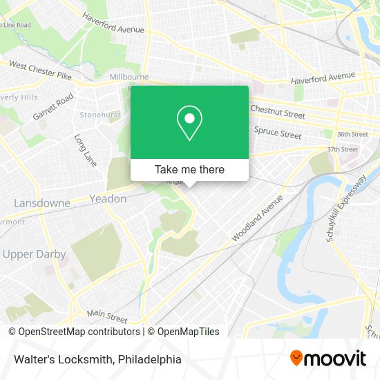 Walter's Locksmith map