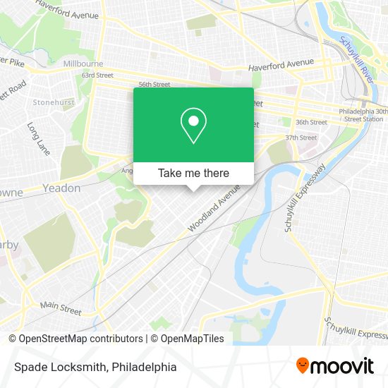 Mapa de Spade Locksmith