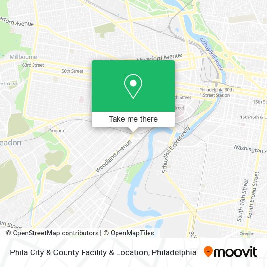 Phila City & County Facility & Location map