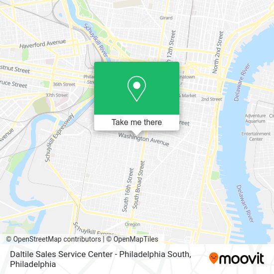 Mapa de Daltile Sales Service Center - Philadelphia South