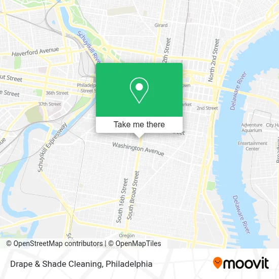 Drape & Shade Cleaning map