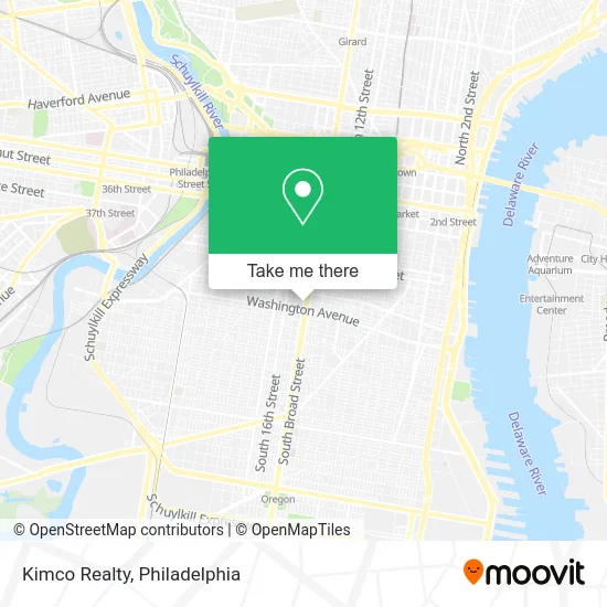 Kimco Realty map