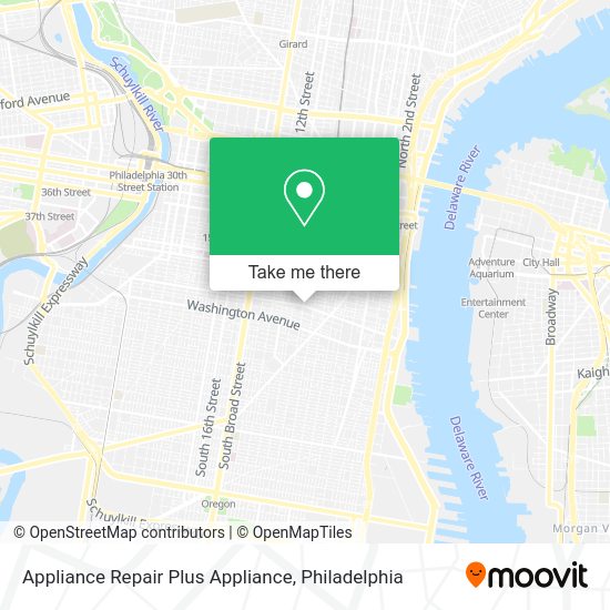 Appliance Repair Plus Appliance map