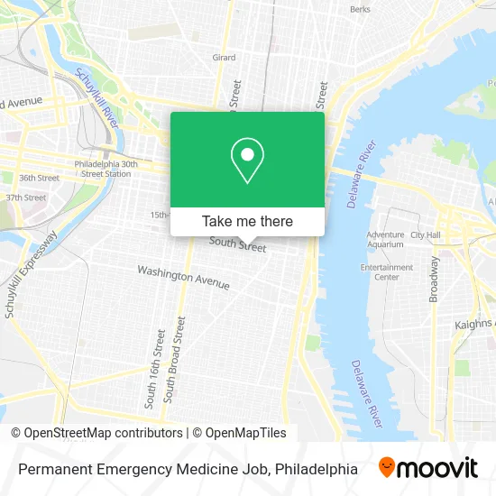 Permanent Emergency Medicine Job map