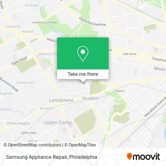 Mapa de Samsung Appliance Repair
