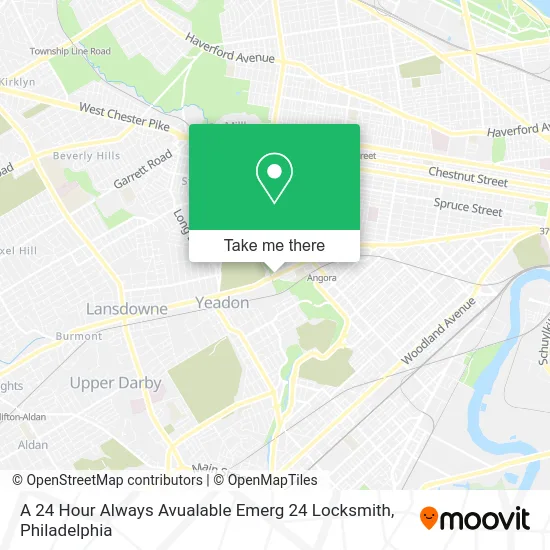 A 24 Hour Always Avualable Emerg 24 Locksmith map