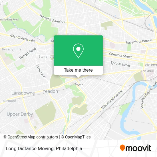 Long Distance Moving map