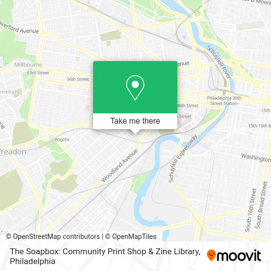 The Soapbox: Community Print Shop & Zine Library map