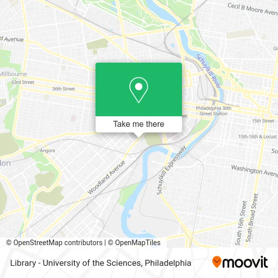 Library - University of the Sciences map