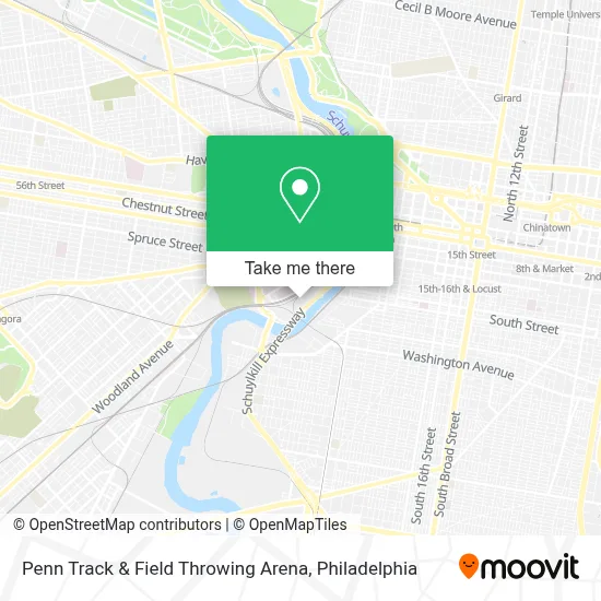 Penn Track & Field Throwing Arena map