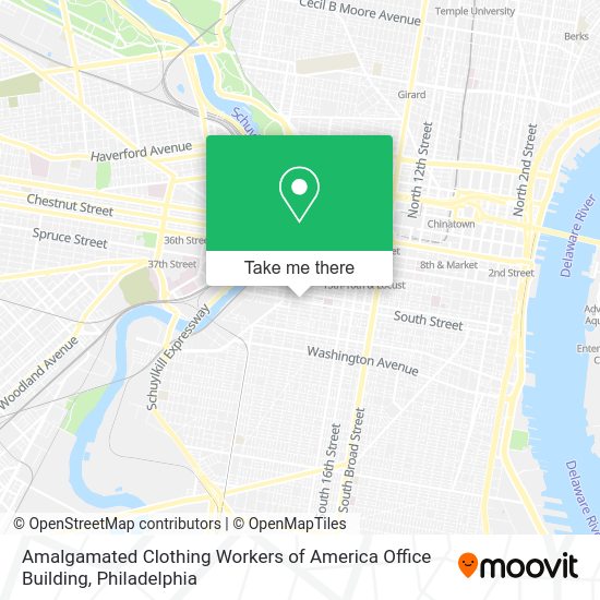 Amalgamated Clothing Workers of America Office Building map