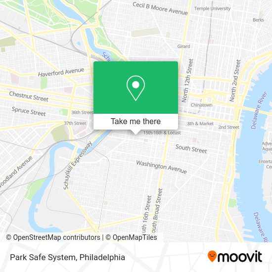 Park Safe System map