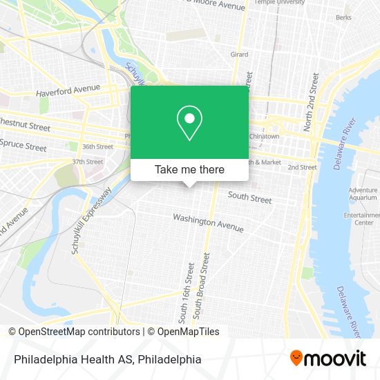 Mapa de Philadelphia Health AS