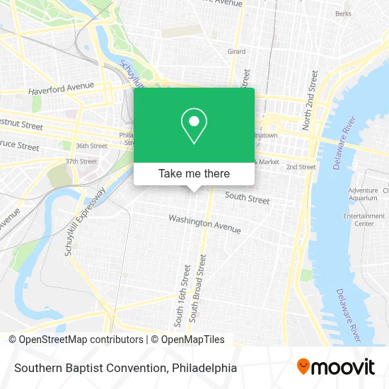 Southern Baptist Convention map