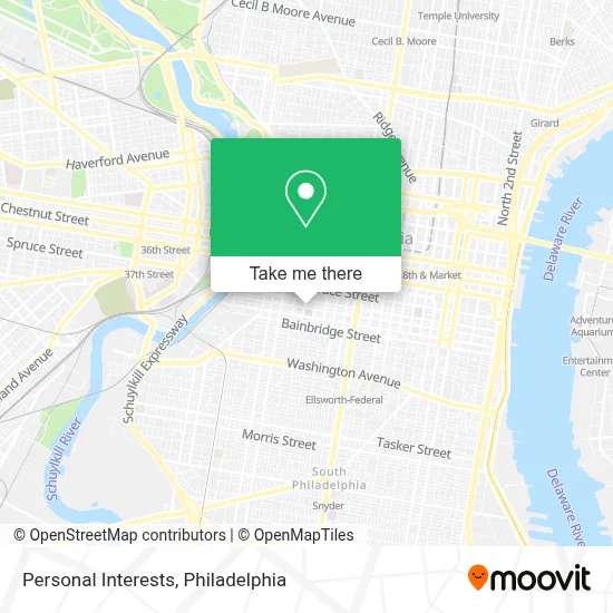 Personal Interests map