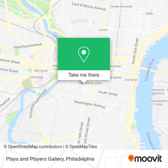 Plays and Players Gallery map